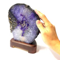 2.30kg Agate Crystal Lamp with Base [CRY462] 3 | Himalayan Salt Factory