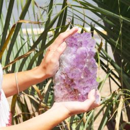 2.41kg Natural Amethyst Lamp [CRY418] | Himalayan Salt Factory
