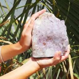 2.48kg Natural Amethyst Lamp [CRY424] | Himalayan Salt Factory