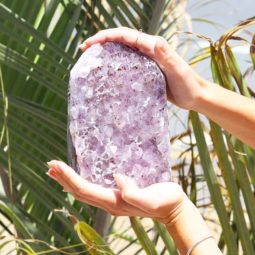 2.61kg Natural Amethyst Lamp [CRY417] | Himalayan Salt Factory