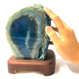 3.20kg Agate Crystal Lamp with Base [CRY459] 2 | Himalayan Salt Factory