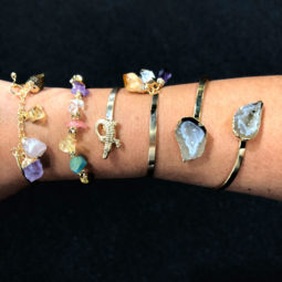 4 x Raw Rock & Funny Gemstones Bracelets - BR 1157 7 | Himalayan Salt Factory