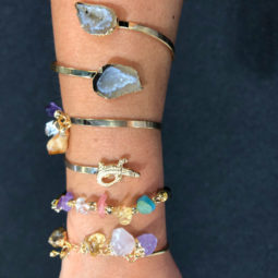 4 x Raw Rock & Funny Gemstones Bracelets - BR 1157 8 | Himalayan Salt Factory