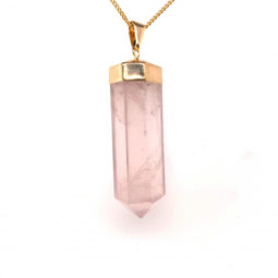 Beautiful & Natural 3 Rose Quartz Pendants [JE04] 2 | Himalayan Salt Factory