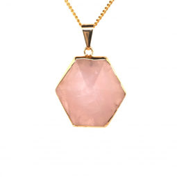 Beautiful & Natural 3 Rose Quartz Pendants [JE04] 3 | Himalayan Salt Factory
