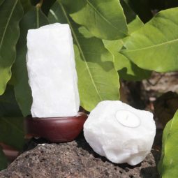 Clear Quartz Crystal Lamp + Tealight Candle Holder | Himalayan Salt Factory