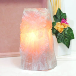 Clear Rose Quartz Crystal Lamp | Himalayan Salt Factory