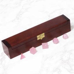 Gemstone Geometric Rose Quartz Box | Himalayan Salt Factory