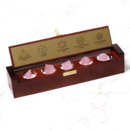 Gemstone Geometric Rose Quartz Box | Himalayan Salt Factory