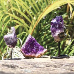 Raw Natural Amethyst Mixed Pieces – 3 Units [MIX08] | Himalayan Salt Factory