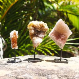 Raw Natural Citrine Sculptures – 3 Units [MIX02] | Himalayan Salt Factory