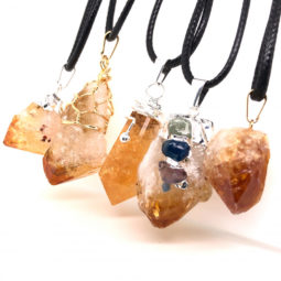 Parcel 5 x Citrine Lovers Terminated point Pendants - BR 1333 2