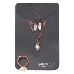 Raw Terminated Point Crystal 4 Pieces Set BR228 | Himalayan Salt Factory