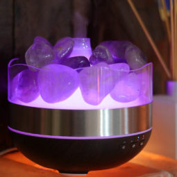 Treasurers Amethyst Diffuser Humidifier - Polished Stones 21 Amethyst Diffuser Humidifier - Polished Stones | Himalayan Salt Factory