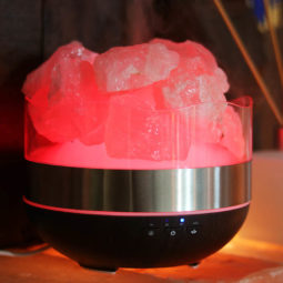 Rose Quartz Diffuser Humidifier - Rough Stones | Himalayan Salt Factory
