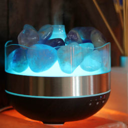 Treasurers Amethyst Diffuser Humidifier - Polished Stones 20 Amethyst Diffuser Humidifier - Polished Stones | Himalayan Salt Factory