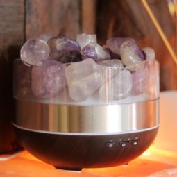 Treasurers Amethyst Diffuser Humidifier - Polished Stones 16 Amethyst Diffuser Humidifier - Polished Stones | Himalayan Salt Factory