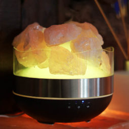 Rose Quartz Diffuser Humidifier - Rough Stones | Himalayan Salt Factory