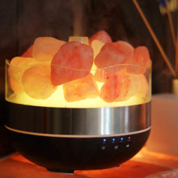 Himalayan Salt Diffuser Humidifier - Polished Stones | Himalayan Salt Factory