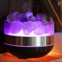 Treasurers Amethyst Diffuser Humidifier - Polished Stones 19 Amethyst Diffuser Humidifier - Polished Stones | Himalayan Salt Factory