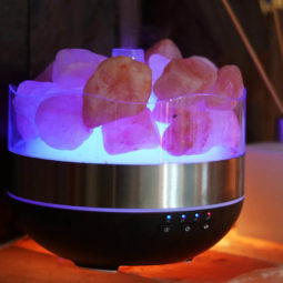 Himalayan Salt Diffuser Humidifier - Polished Stones | Himalayan Salt Factory