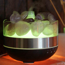 Treasurers Amethyst Diffuser Humidifier - Polished Stones 15 Amethyst Diffuser Humidifier - Polished Stones | Himalayan Salt Factory