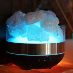 Rose Quartz Diffuser Humidifier - Rough Stones | Himalayan Salt Factory