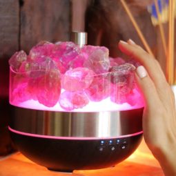 Treasurers Amethyst Diffuser Humidifier - Rough Stones 21 Amethyst Diffuser Humidifier - Rough Stones | Himalayan Salt Factory