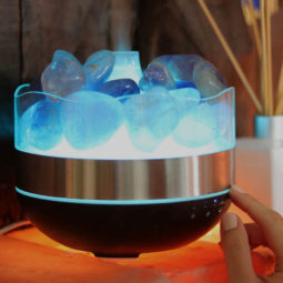 Treasurers Amethyst Diffuser Humidifier - Polished Stones 17 Amethyst Diffuser Humidifier - Polished Stones | Himalayan Salt Factory