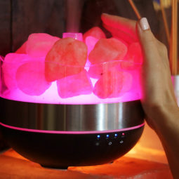 Himalayan Salt Diffuser Humidifier - Polished Stones | Himalayan Salt Factory