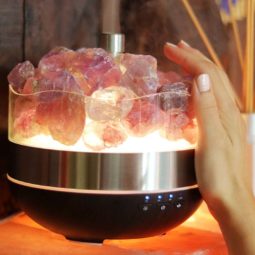 Treasurers Amethyst Diffuser Humidifier - Rough Stones 13 Amethyst Diffuser Humidifier - Rough Stones | Himalayan Salt Factory