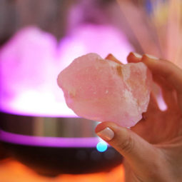 Rose Quartz Diffuser Humidifier - Rough Stones | Himalayan Salt Factory