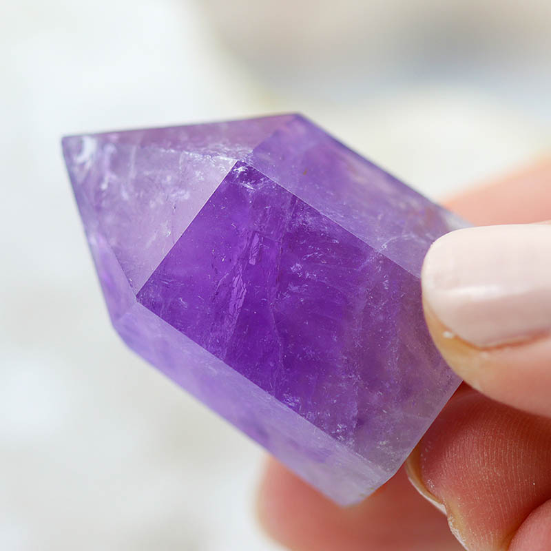 110 Cts Terminated Point Amethyst Generator CF 456 4 110 Cts Terminated Point Amethyst Generator CF 455 | Himalayan Salt Factory