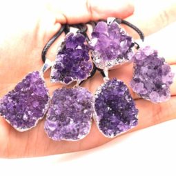 6 Amethyst Druze Cluster Gemstone BR 2231 | Himalayan Salt Factory