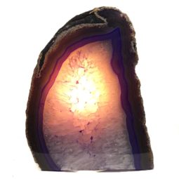 Agate Crystal Lamp [S10] | Himalayan Salt Factory