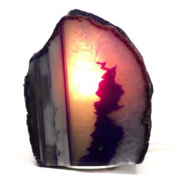 Agate Crystal Lamp [S13] | Himalayan Salt Factory