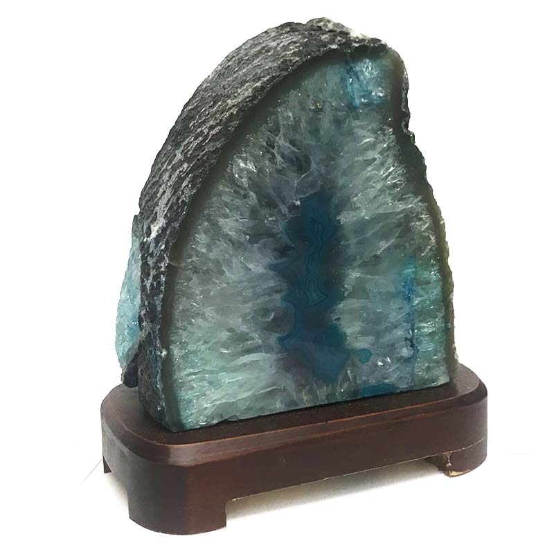 2.80kg Agate Crystal Lamp With Base S21 5 Agate Crystal Lamp With Base S21 | Himalayan Salt Factory