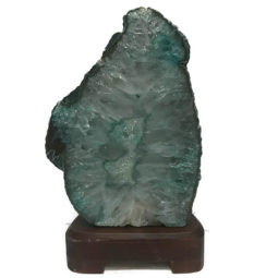 Agate Crystal Lamp With Base S33 | Himalayan Salt Factory