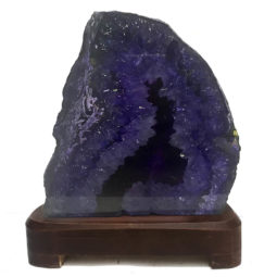Agate Crystal Lamp With Base S35 | Himalayan Salt Factory