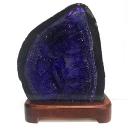 Agate Crystal Lamp With Base S36 | Himalayan Salt Factory