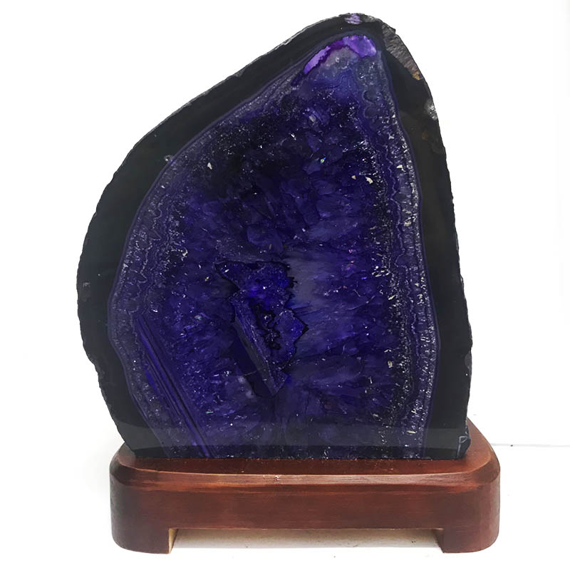 Agate Crystal Lamp With Base S36 3 Agate Crystal Lamp With Base S36 | Himalayan Salt Factory