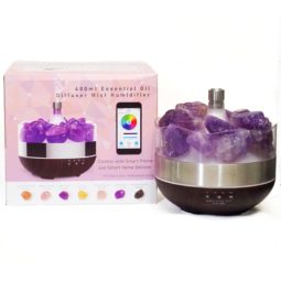 Treasurers Amethyst Diffuser Humidifier - Rough Stones | Himalayan Salt Factory