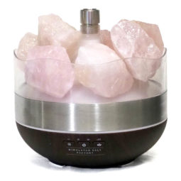 Treasurers Rose Quartz Diffuser Humidifier - Rough Stones | Himalayan Salt Factory