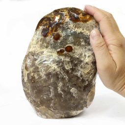 Fire Agate Crystal Lamp S115 | Himalayan Salt Factory