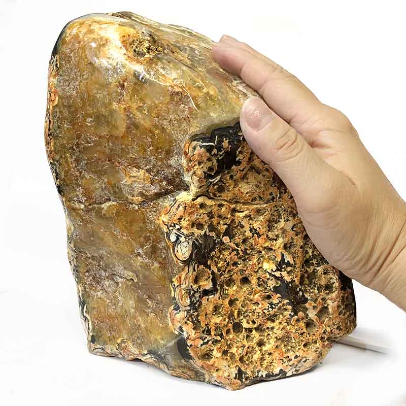 4.15kg Fire Agate Crystal Lamp S116 5 Fire Agate Crystal Lamp S116-2 | Himalayan Salt Factory
