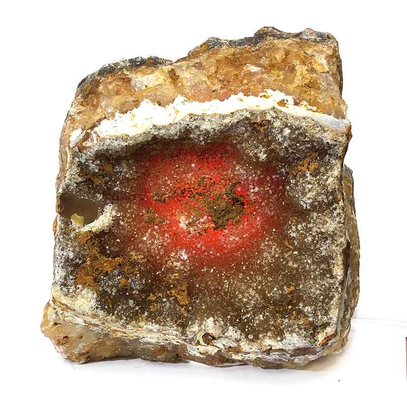 Fire Agate Crystal Lamp S117 4 Fire Agate Crystal Lamp S117-2 | Himalayan Salt Factory