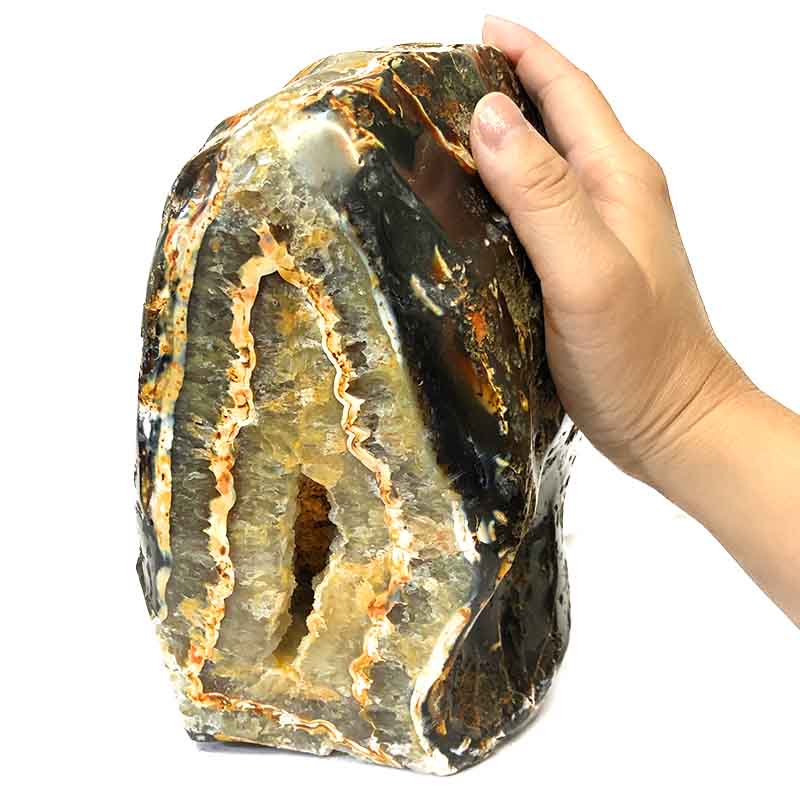3.95kg Fire Agate Crystal Lamp S118 5 Fire Agate Crystal Lamp S118 | Himalayan Salt Factory
