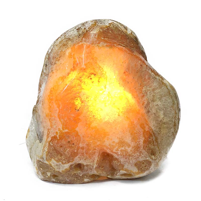2.75kg Fire Agate Crystal Lamp S119 4 Fire Agate Crystal Lamp S119 | Himalayan Salt Factory