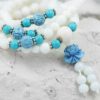 Prayer Beads White, Agate with Gemstones CF 484 1 Prayer Beads White, Agates and Gemstones CF 484 | Himalayan Salt Factory