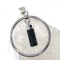 Raw Black Tourmaline Earth round Pendant BR 2040 7 Raw Black Tourmaline Earth round Pendant BR 2040 | Himalayan Salt Factory